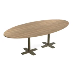 Perfecta Spinner 2 Table ovale en stratifié avec deux pieds><noscript><img width=