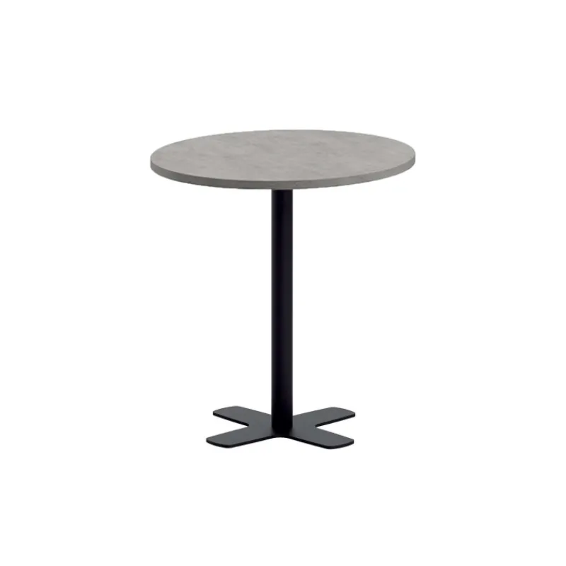 Perfecta Spinner Table snack ronde pour cuisine en stratifié avec pied central> Table De Cuisine