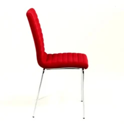 Midj Star ® Chaise moderne empilable en tissu et métal><noscript><img width=