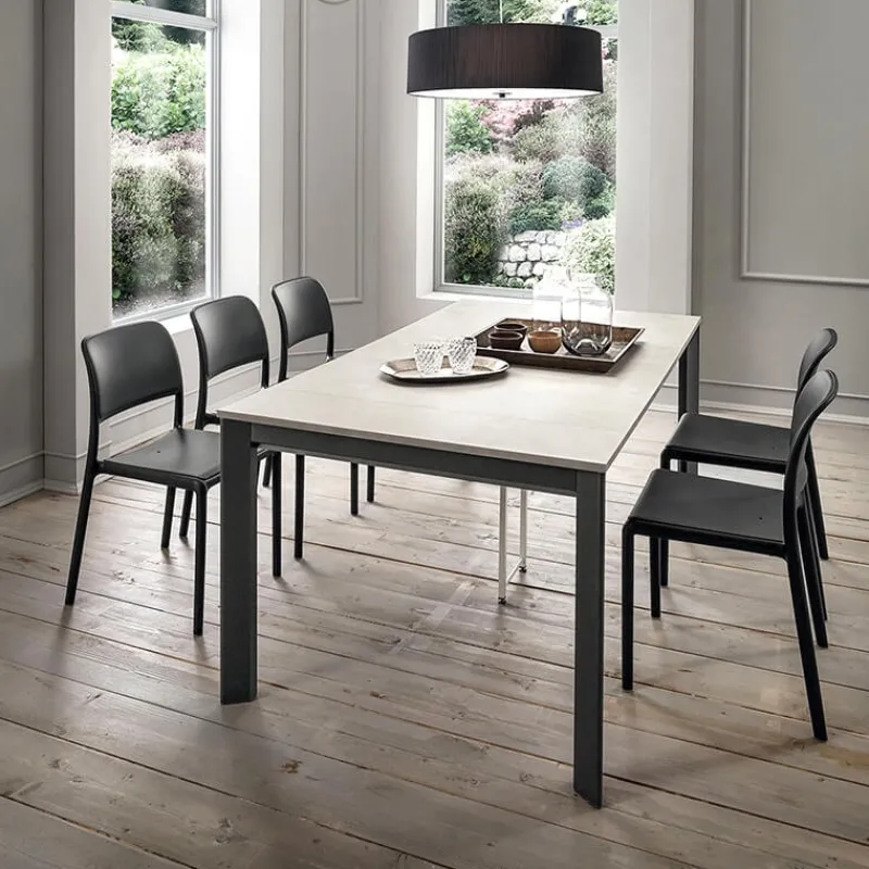 La primavera Steave Console extensible rectangulaire en stratifié> Table Pour Petit Espace