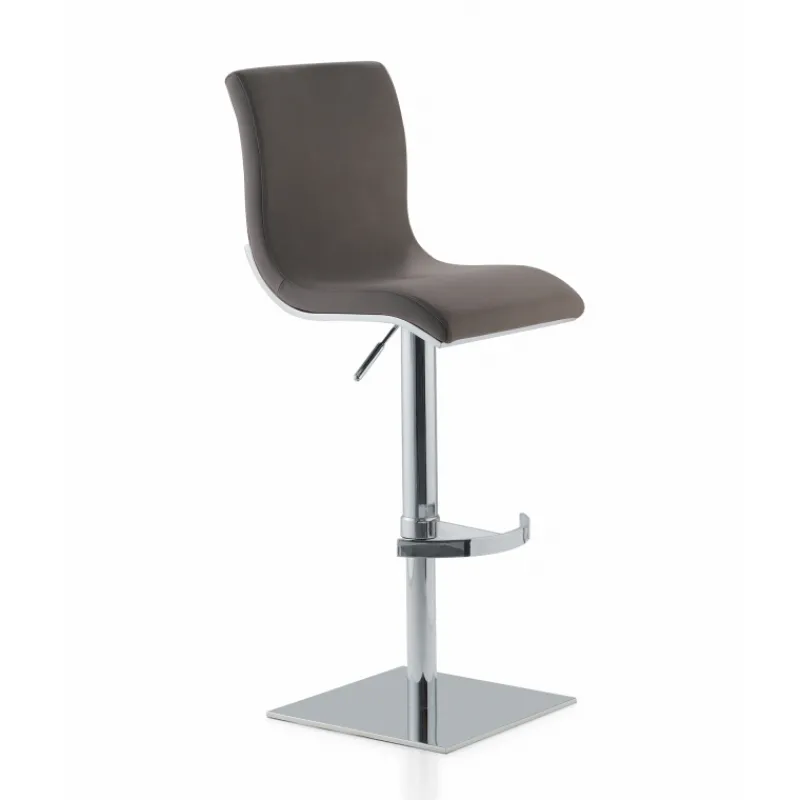 Peressini Steve Tabouret réglable et pivotant en synthétique et métal> Tabouret Snack (assise +/- 65 Cm)|Tabouret De Bar (assise +/- 80 Cm)