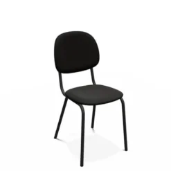 Perfecta STR5 Chaise contemporaine en métal et en tissu fabriquée en Belgique> Chaise De Salle à Manger