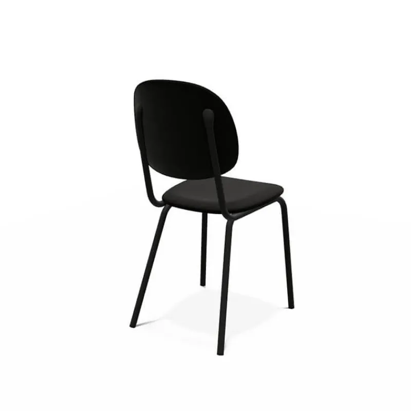Perfecta STR5 Chaise contemporaine en métal et en tissu fabriquée en Belgique> Chaise De Salle à Manger