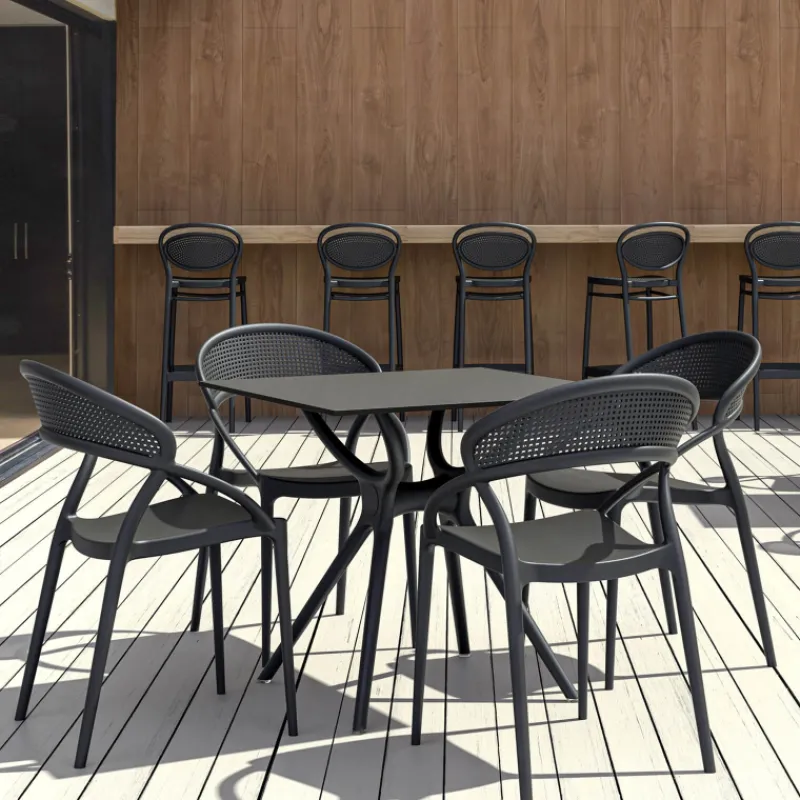 Sunset Chaise design de jardin empilable en polypropylène> Chaise De Jardin