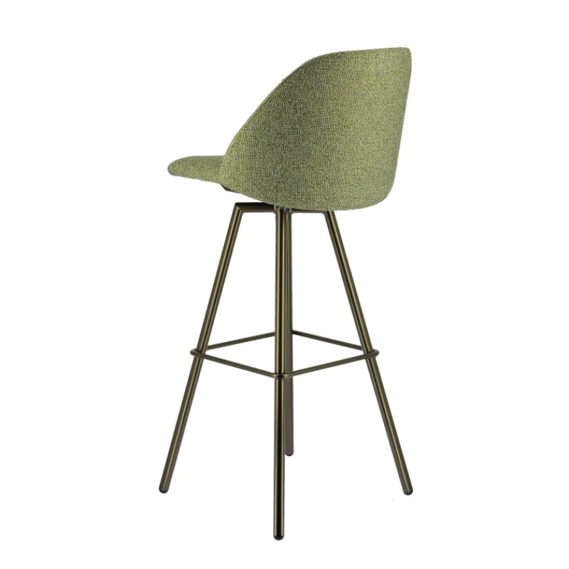 Perfecta Swiftie Tabouret de bar pivotant en tissu et pieds métal> Tabouret De Bar (assise +/- 80 Cm)
