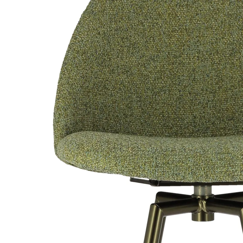 Perfecta Swiftie Tabouret de bar pivotant en tissu et pieds métal> Tabouret De Bar (assise +/- 80 Cm)