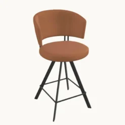 Perfecta Tabouret haut design pivotant en simili – Allure><noscript><img width=
