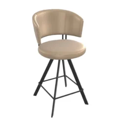 Perfecta Tabouret haut design pivotant en simili – Allure><noscript><img width=