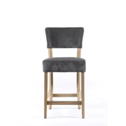 Sessio Tabouret snack en tissu et bois – BarSteffi> Tabouret Snack (assise +/- 65 Cm)|Tabouret De Bar (assise +/- 80 Cm)