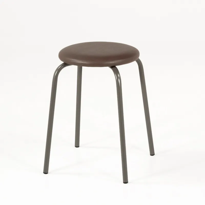 Perfecta TabRond Tabouret bas empilable en métal et simili> Tabouret Bas (assise +/- 45 Cm)