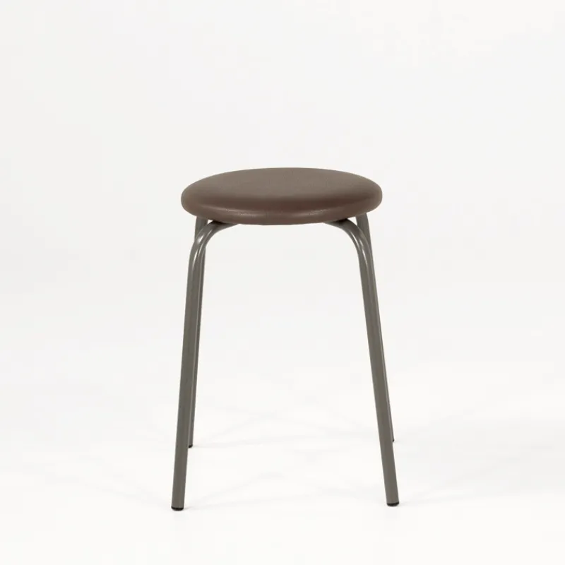 Perfecta TabRond Tabouret bas empilable en métal et simili> Tabouret Bas (assise +/- 45 Cm)