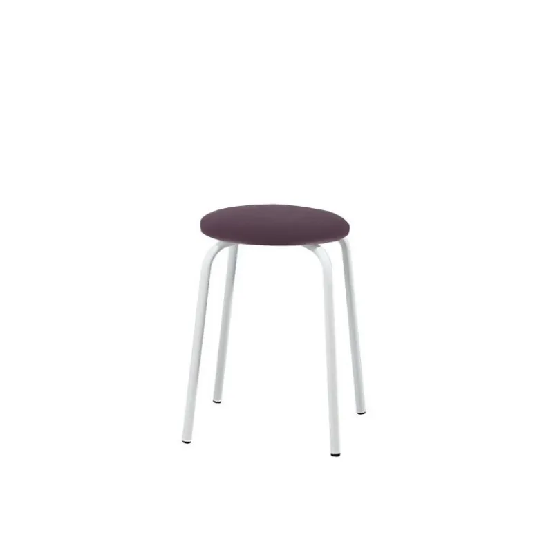 Perfecta TabRond Tabouret bas empilable en métal et simili> Tabouret Bas (assise +/- 45 Cm)