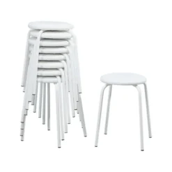 Perfecta TabRond Tabouret bas empilable en métal et simili><noscript><img width=
