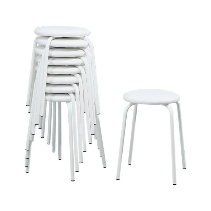 Perfecta TabRond Tabouret bas empilable en métal et simili> Tabouret Bas (assise +/- 45 Cm)