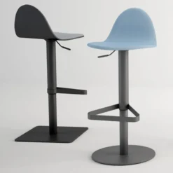 Cancio Tabu Tabouret réglable design en synthétique et métal> Tabouret Snack (assise +/- 65 Cm)|Tabouret De Bar (assise +/- 80 Cm)