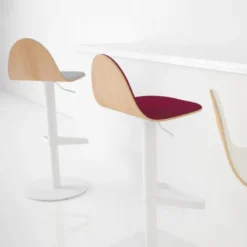 Cancio Tabu Tabouret réglable et pivotant design en bois><noscript><img width=