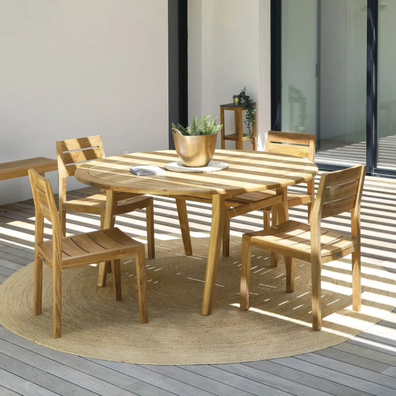 Medicis TamaniTable de jardin ronde en teck> Table De Jardin