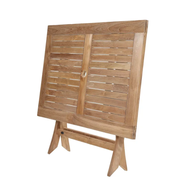 Medicis TanamaTable de jardin rectangulaire pliante en teck massif> Table De Jardin