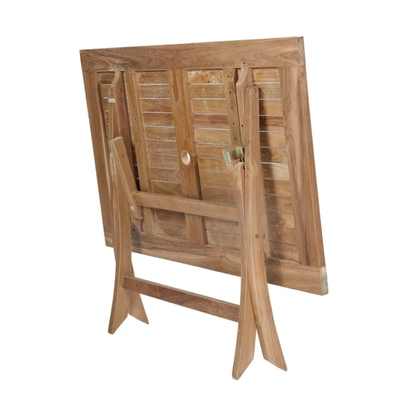 Medicis TanamaTable de jardin rectangulaire pliante en teck massif> Table De Jardin