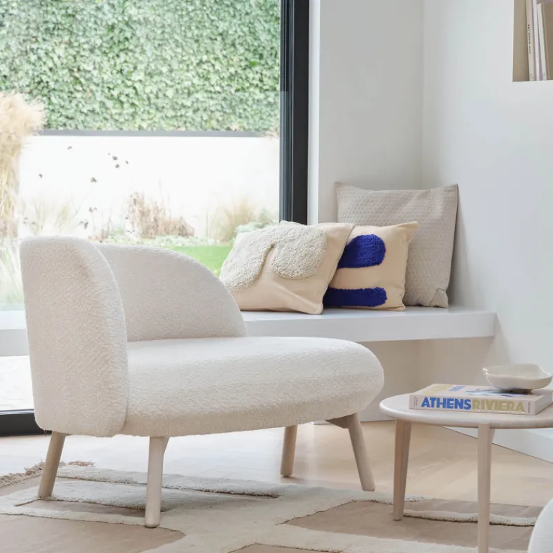 Mobitec Thalia ® Banquette cosy en tissu avec pieds en bois> Chaise Salon|Chaise Pour Chambre