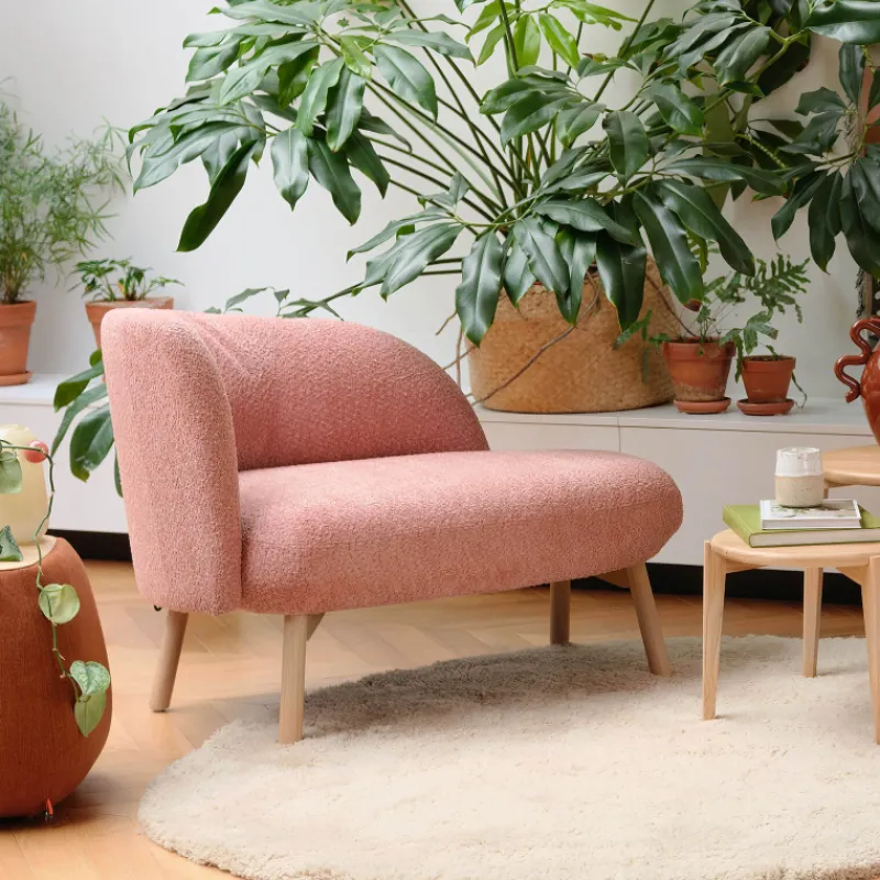 Mobitec Thalia ® Banquette cosy en tissu avec pieds en bois> Chaise Salon|Chaise Pour Chambre