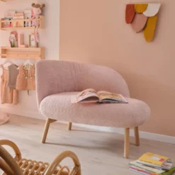 Mobitec Thalia ® Banquette cosy en tissu avec pieds en bois><noscript><img width=