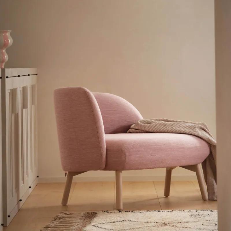 Mobitec Thalia ® Banquette cosy en tissu avec pieds en bois> Chaise Salon|Chaise Pour Chambre