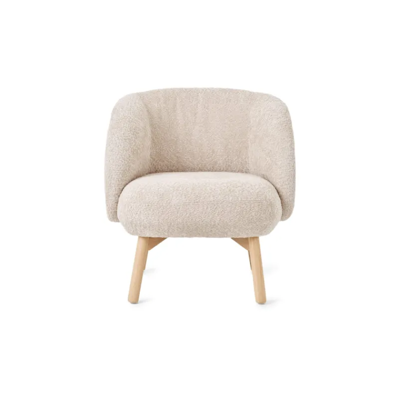 Mobitec Thalia ® Fauteuil confortable en tissu avec pieds en bois> Chaise De Salle à Manger|Chaise Salon