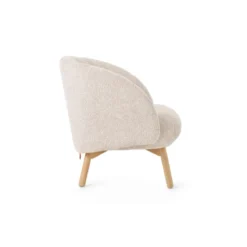 Mobitec Thalia ® Fauteuil confortable en tissu avec pieds en bois><noscript><img width=