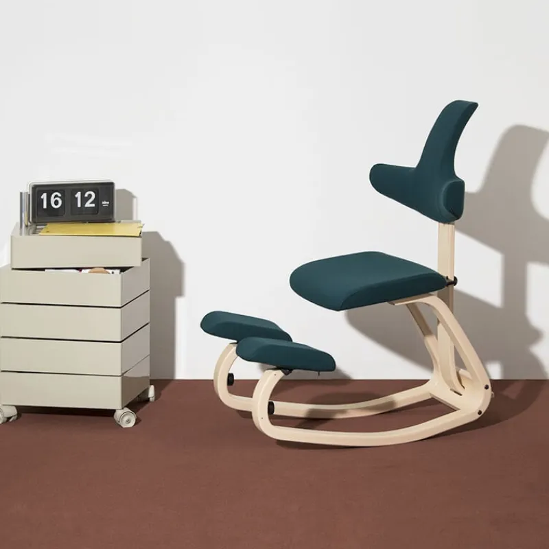 Varier ThatSit ® Chaise de bureau ergonomique à bascule en tissu et bois> Chaise Pour Chambre|Chaise De Bureau
