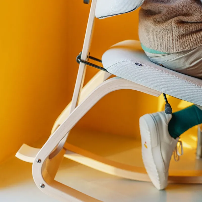 Varier ThatSit ® Chaise de bureau ergonomique à bascule en tissu et bois> Chaise Pour Chambre|Chaise De Bureau