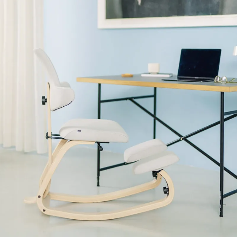 Varier ThatSit ® Chaise de bureau ergonomique à bascule en tissu et bois> Chaise Pour Chambre|Chaise De Bureau
