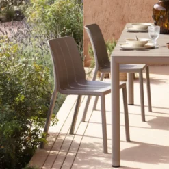 Tiberina Chaise de jardin empilable en polypropylène> Chaise De Jardin