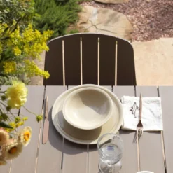 Tiberina Chaise de jardin empilable en polypropylène><noscript><img width=