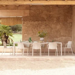 Tiberina Fauteuil de jardin empilable en polypropylène><noscript><img width=