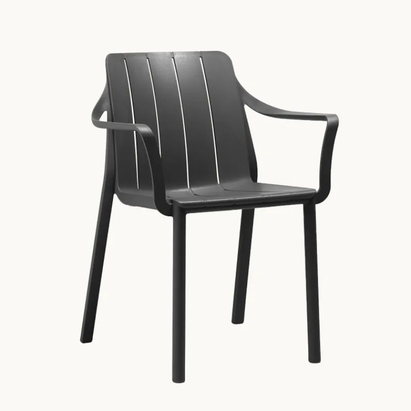 Tiberina Fauteuil de jardin empilable en polypropylène> Fauteuil De Jardin