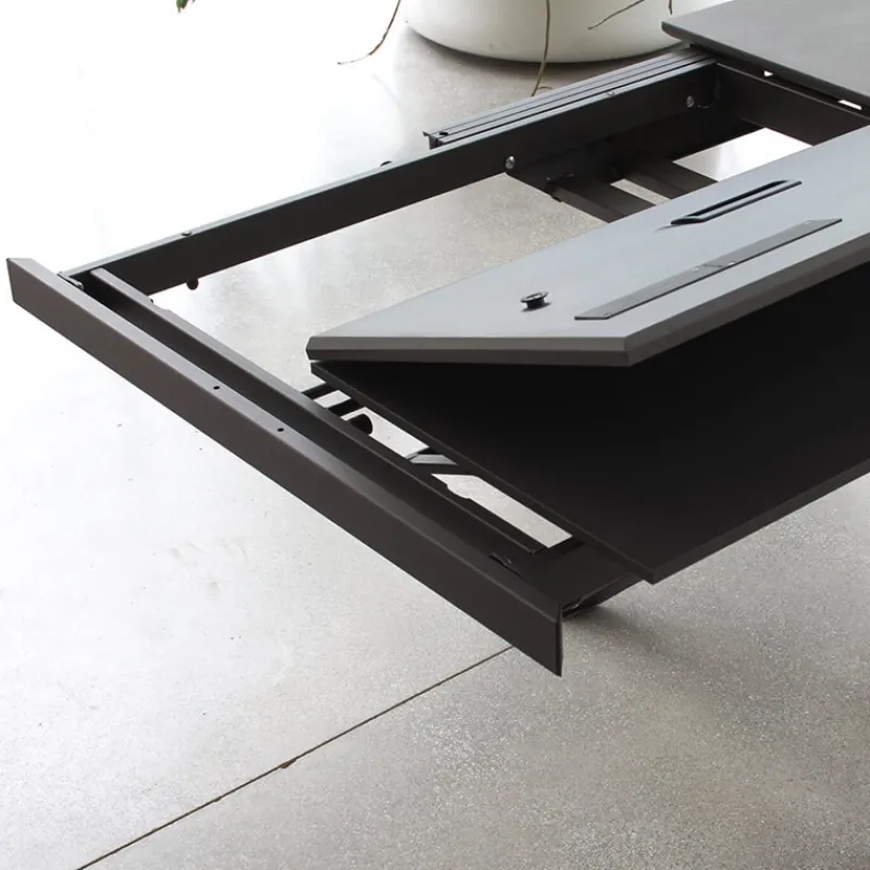 Altacom Tokyo Petite table carrée design extensible avec piètement central mikado> Table De Salle à Manger|Table Pour Petit Espace