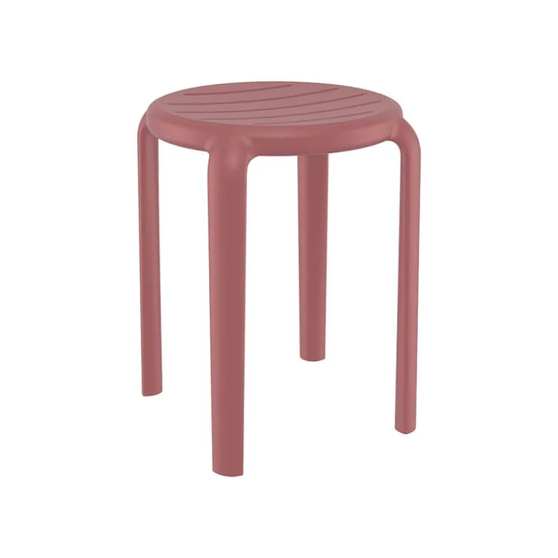 Tom Tabouret bas sans dossier empilable en polypropylène> Tabouret Bas (assise +/- 45 Cm)