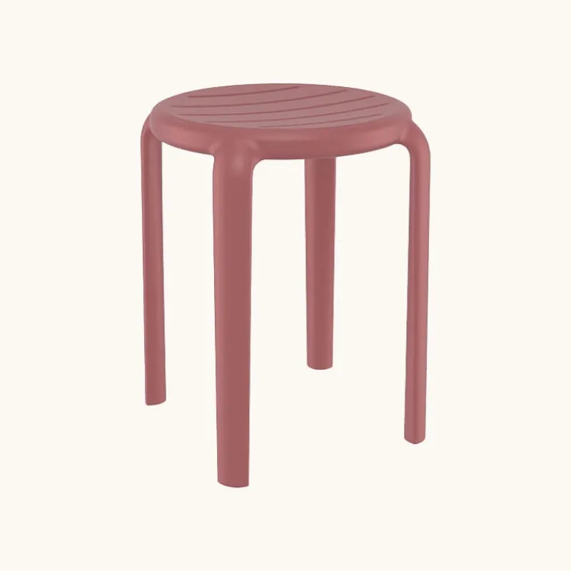 Tom Tabouret bas sans dossier empilable en polypropylène> Tabouret Bas (assise +/- 45 Cm)