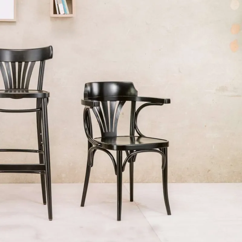 Ton 24 ® Fauteuil en bois style bistrot> Chaise De Cuisine|Chaise De Salle à Manger