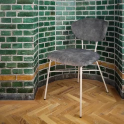 Mobitec Toro ® Chaise cosy minimaliste en tissu et pieds métal><noscript><img width=