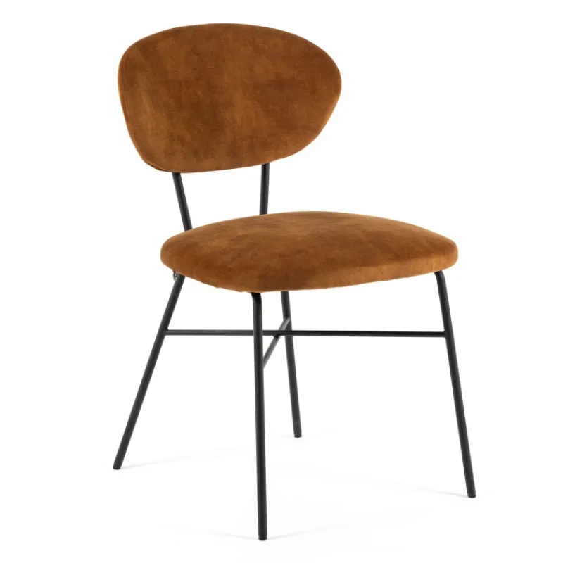Mobitec Toro ® Chaise cosy minimaliste en tissu et pieds métal> Chaise De Salle à Manger|Chaise Salon