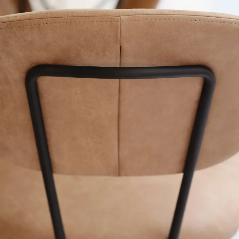 Mobitec Toro ® Chaise cosy minimaliste en tissu et pieds métal> Chaise De Salle à Manger|Chaise Salon