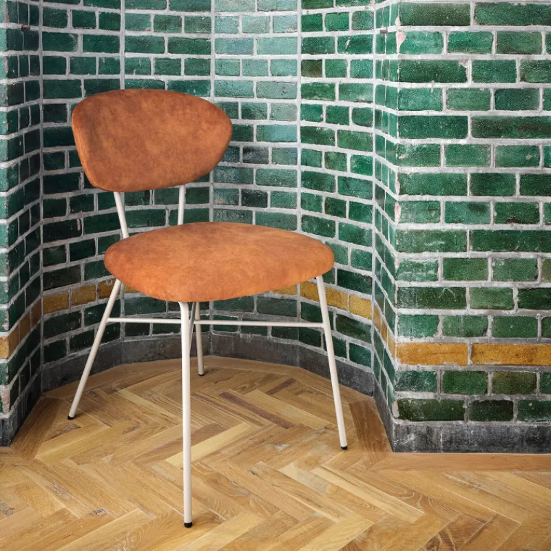 Mobitec Toro ® Chaise cosy minimaliste en tissu et pieds métal> Chaise De Salle à Manger|Chaise Salon