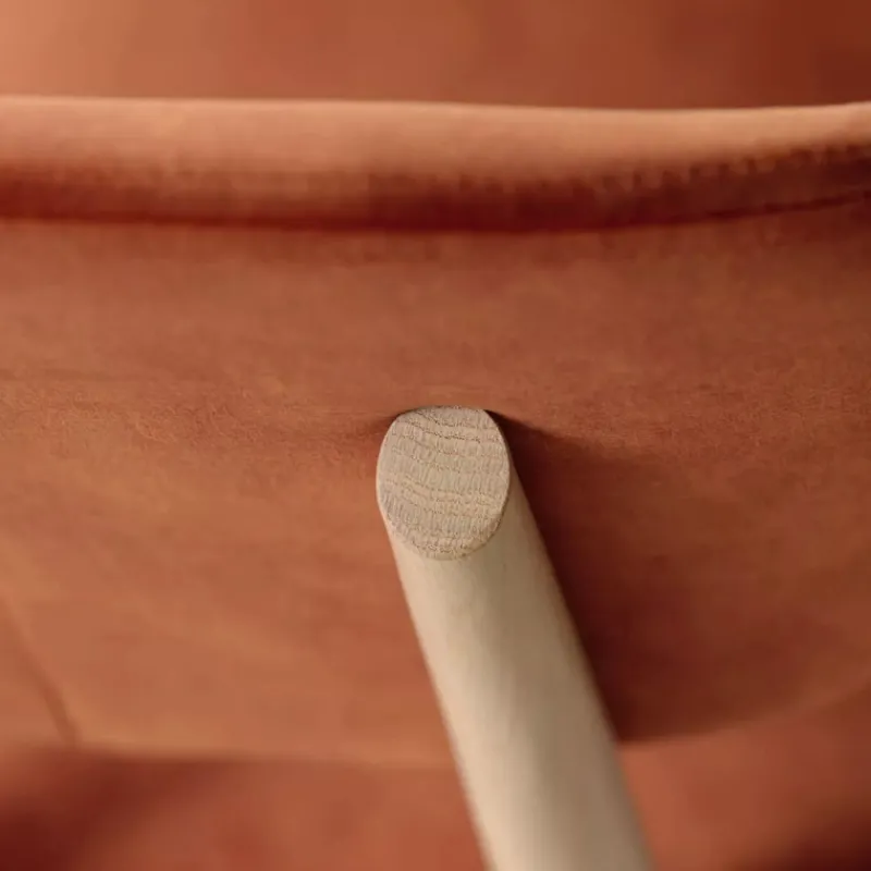 Mobitec Toro ® Chaise moderne avec dossier incurvé en tissu et bois> Chaise De Salle à Manger|Chaise Salon