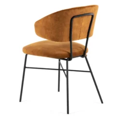 Mobitec Toro ® Fauteuil minimaliste cosy en tissu avec pieds en métal><noscript><img width=