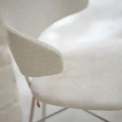 Mobitec Toro ® Fauteuil minimaliste cosy en tissu avec pieds en métal><noscript><img width=