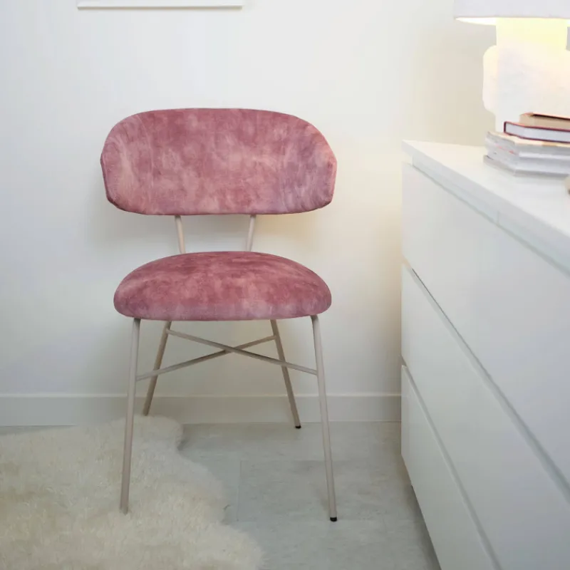 Mobitec Toro ® Fauteuil minimaliste cosy en tissu avec pieds en métal> Chaise De Salle à Manger|Fauteuil De Salon