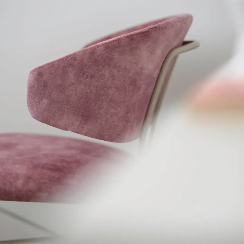 Mobitec Toro ® Fauteuil minimaliste cosy en tissu avec pieds en métal> Chaise De Salle à Manger|Fauteuil De Salon