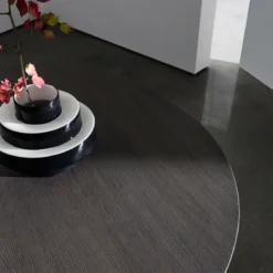 Sovet Italia Totem Sovet® Table design ronde plateau bois> Table De Salle à Manger